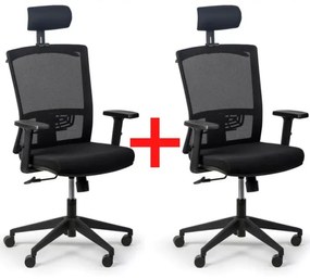 Kancelárska stolička FELIX 1+1 ZADARMO, sivá