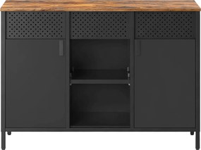 XXXLutz KOMODA, hnedá, čierna, 110/76/40 cm Boxxx - Komody - 002543079401