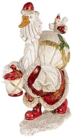 Dekoratívne soška husi v santa oblečku - 11 * 7 * 17 cm