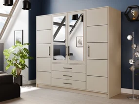 Zrkadlová skriňa Lily D4, Farby: kašmír, Nadstavec: nie