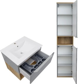 Comodo Set kúpeľňového nábytku Neveda G 60 + V 35 P/L