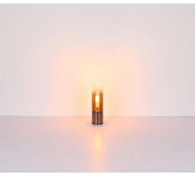 Globo 21000TG - Stolná lampa ANNIKA 1xE27/25W/230V pr. 9 cm čierna/medená