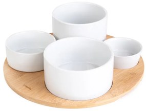 Sada servírovacích misiek YIFAN biela 874524