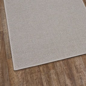 Timzo, AKCIA: 100x40 cm Behúň na mieru Nature cream - obšitý zo všetkých strán, biela, chodba / predsieň