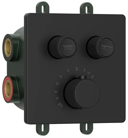 Sapho Sapho, SMARTSELECT podomietková sprchová batéria, box, 2 vývody, čierna mat, RP042B