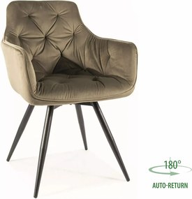 SI Mango Velvet stolička olivový