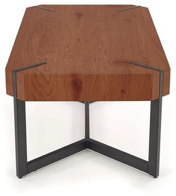 Halmar LAVIDA konferenčný stolík, 110/60/43cm, MDF/oceľ, orech/čierna