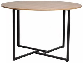 Okrúhly jedálenský stôl Alto 120 cm dub prírodný/čierny