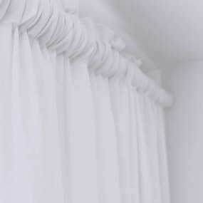 Ľanový záves biela 140/300 cm 180 cm