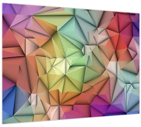 Obraz - Polygonálna abstrakcia (70x50 cm)