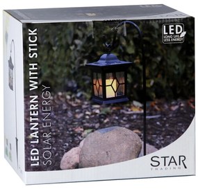 LED solárny záhradný lampáš Star Trading Light, výška 14,5 cm
