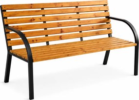 Vintino Záhradná parková lavica EMBER kovová/drevená