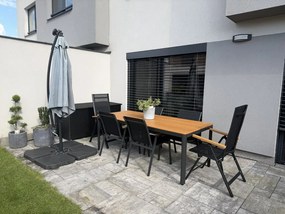 Noela Záhradný jedálenský set Milano + 6x stolička Oslo + 2x kreslo Mona