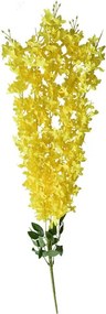 Dekorácia previsnutá kvetina so žltými kvetmi - 6*6*80 cm