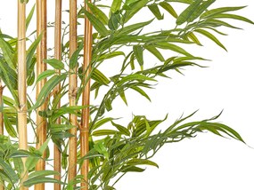 Umelá rastlina v kvetináči 220 cm BAMBOO Beliani