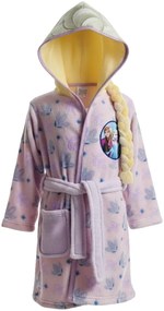 Dievčenský flísový župan s kapucňou Ľadové kráľovstvo – Elsa s vrkočom, 134 / 140