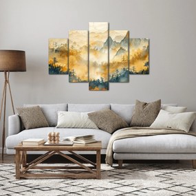 Obraz - Pohorie, akvarel (150x105 cm)