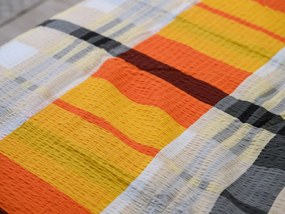 Krepové obliečky z Renforcé bavlny ORANGE KUBE farebné Rozmer obliečky: 70 x 90 cm | 140 x 200 cm