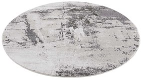 Dekorstudio Moderný okrúhly koberec CHIC 176 - sivý Priemer koberca: 120cm