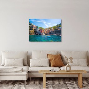 Sklenený obraz - Na Stredozemnom mori (70x50 cm)