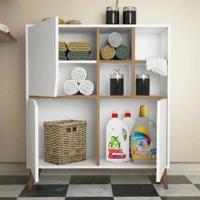 Skrinka Pulse White and Walnut