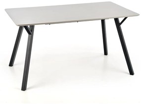Jedálenský stôl Balrog - svetlosivá / čierna