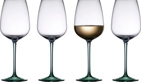 Vinné poháre Vienna 530 ml zelené 4 ks