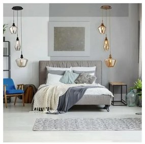 Searchlight 5423-3AB - Luster na lanku MIA 3xE27/60W/230V mosadz