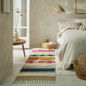 Flair Rugs, Behúň Jubilant Medina Jute Natural/Multi, 60x230, viacfarebná, obývacia izba