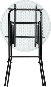 Casaria Plastový párty stôl LYDA, Ø72x110cm, biela