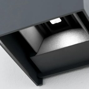 Orion AL 11-1192 - LED vonkajšie nástenné svietidlo CUBE 2xLED/3W/230V IP54 antr