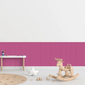 PIPPER. Textilná samolepiaca tapeta - Obdĺžnik - Cukríkovo ružová farba Farba: Tmavá, Veľkosť: 60 cm