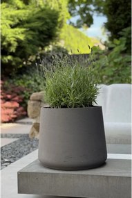 Kvetináč TROPICO, sklolaminát, výška 29 cm, antracit