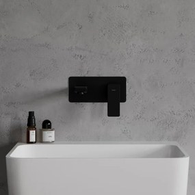 OMNIRES PM7415BL-Umývadlová batéria na podomietkovú inštaláciu PARMA matná čierna