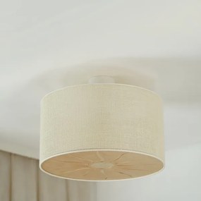 Brilagi - Prisadený luster COUNTRY ROLLER 1xE27/15W/230V pr. 50 cm krémová