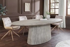 Oválny jedálenský stôl Movement 220 cm sivé mango
