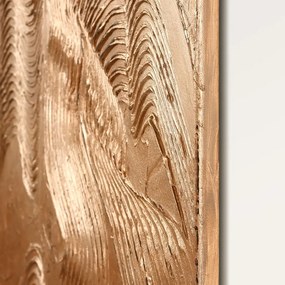 Ručne maľovaný obraz 88x118 cm Metallic Brown – Malerifabrikken