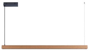 Immax NEO 07303L - LED stmievateľný luster na lanku MADEIRA 26W/230V Wi-Fi Tuya 122 cm dub