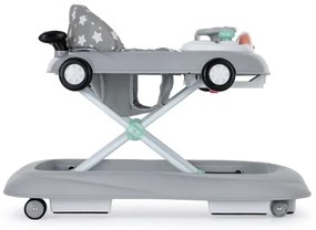 PETITE&MARS - Detské chodítko s melódiou CABRIO šedá