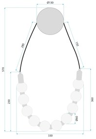 Toolight Toolight, LED nástenné svietidlo, 8W, 4000K, 1000lm, G027-CP, zlatá, OSW-06379