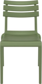 HELEN záhradná stolička bez podrúčok olive green