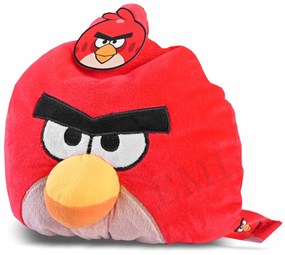 Dekoratívny vankúš Angry Birds červený
