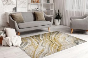 Koberec FUSION 9776 biely / žltý / krémový