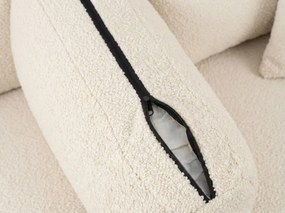 Rozkladacia obojstranná sedacia súprava do L SMART BOUCLE 232x143 cm, krémová