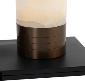 Sada 2 stolných lamp tmavobronzová RGBW nabíjateľná - Alessia