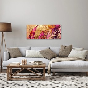 Obraz - Abstraktná maľba kvetov II. (120x50 cm)