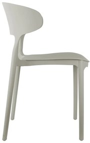 Sivá plastová jedálenská stolička Fain – Leitmotiv