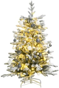 Umelý výklopný vianočný stromček 150 LED a sada gulí 150 cm 3210470