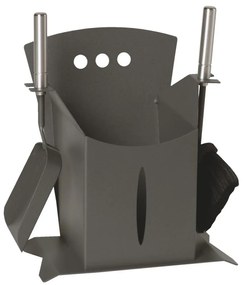 Kôš na pelety s náradím 3 ks antracit
