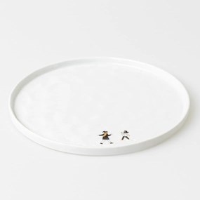 räder Porcelánový tanier Snowball Fight 22 cm
